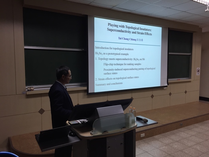 Prof. TAI-CHANG CHIANG (Academician, Academia Sinica, Taiwan) Visit: 20180212Image